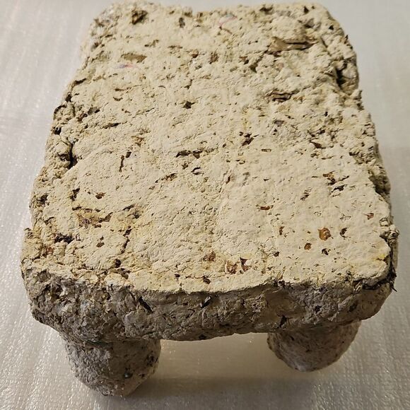 Unique Textured Paper Mache Stool - Picture 4 of 7